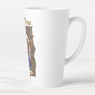Caneca De Café Latte Patrimônio Indiano: Música Clássica Artista Veena