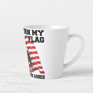 Caneca De Café Latte Patriota Americano