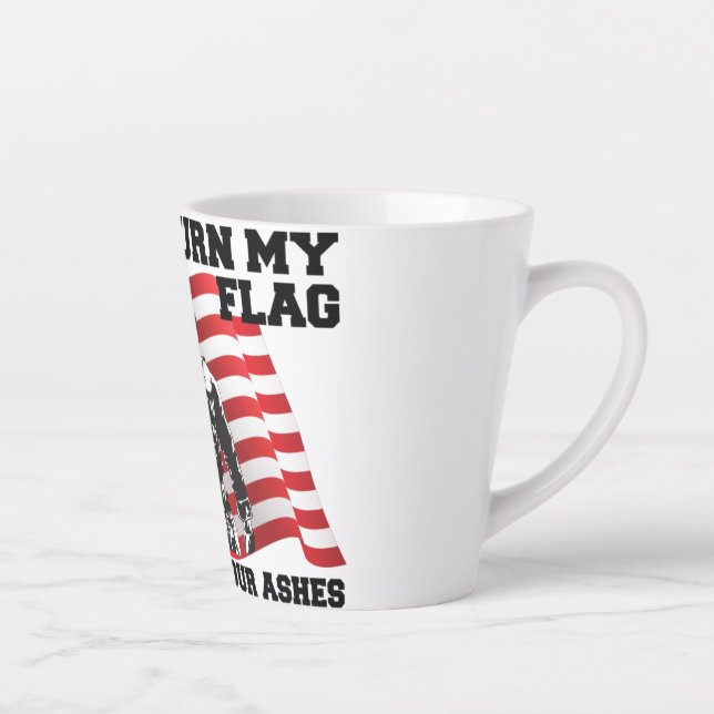Caneca De Café Latte Patriota Americano (Direita)