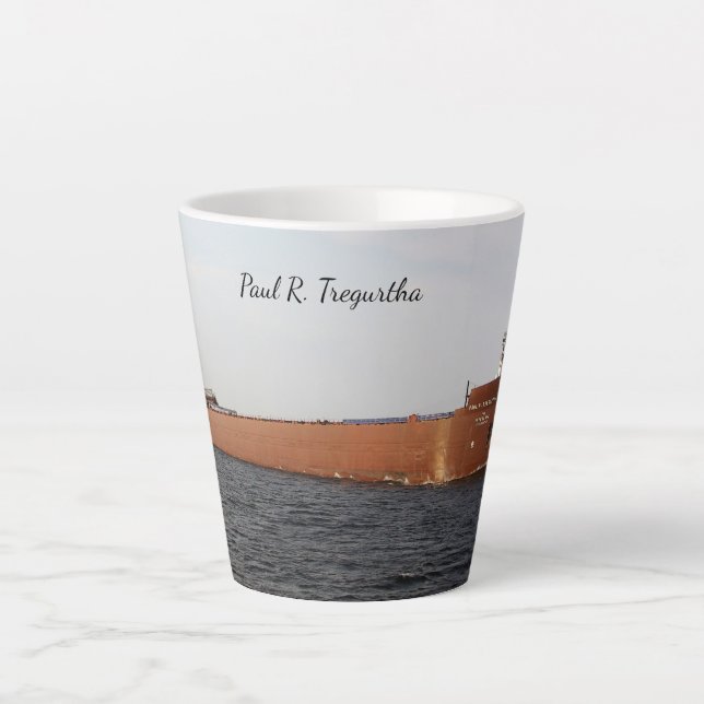 Caneca De Café Latte Paul R. Tregurtha latte (Frente)