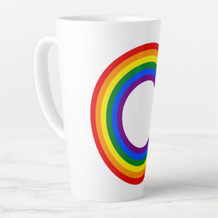 Caneca De Café Latte PAVILHÃO DE CINCO-CHUVA - PAINÉIS - Cores LGBT Ané