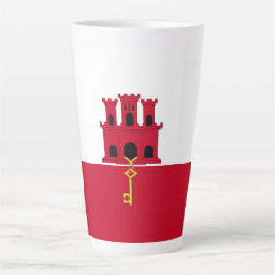 Caneca De Café Latte pavilhão de Gibraltar