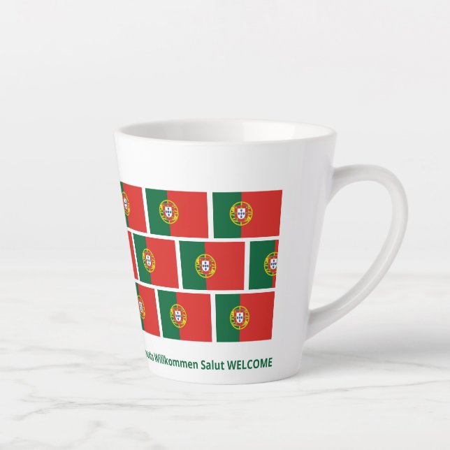 Caneca De Café Latte Pavilhão de SAÚDE Personalizada Portugal (Direita)