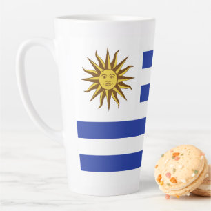 Caneca De Café Latte pavilhão Uruguai