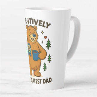 Caneca De Café Latte Paws - o maior urso do Pai