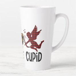 Caneca De Café Latte Paz, Amor e Cupido