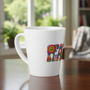 Caneca De Café Latte Peace Latte Mug