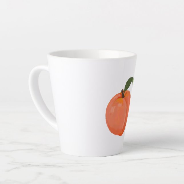 Caneca De Café Latte Peach (Ângulo esquerdo)