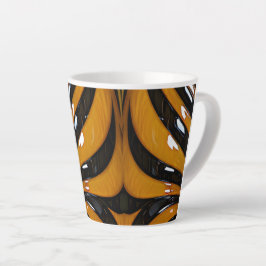 Caneca De Café Latte Pelo de Tigre Caprichoso