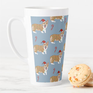 Caneca De Café Latte Pembroke de Natal Welsh Corgi