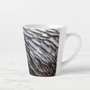 Caneca De Café Latte Penas de Peru Selvagem II Design Abstrato da Natur