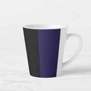 Caneca De Café Latte pentagrama roxo de yaei