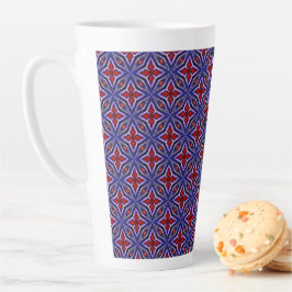 Caneca De Café Latte Pentas no Roxo