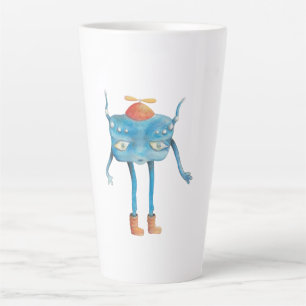 Caneca De Café Latte Pequeno Alien Pi 