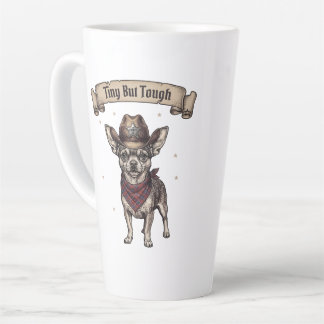 Caneca De Café Latte Pequeno Mas Resistente Chihuahua Cowboy - Arte Oci