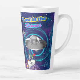 CANECA DE CAFÉ LATTE PERDIDO NO COSMOS