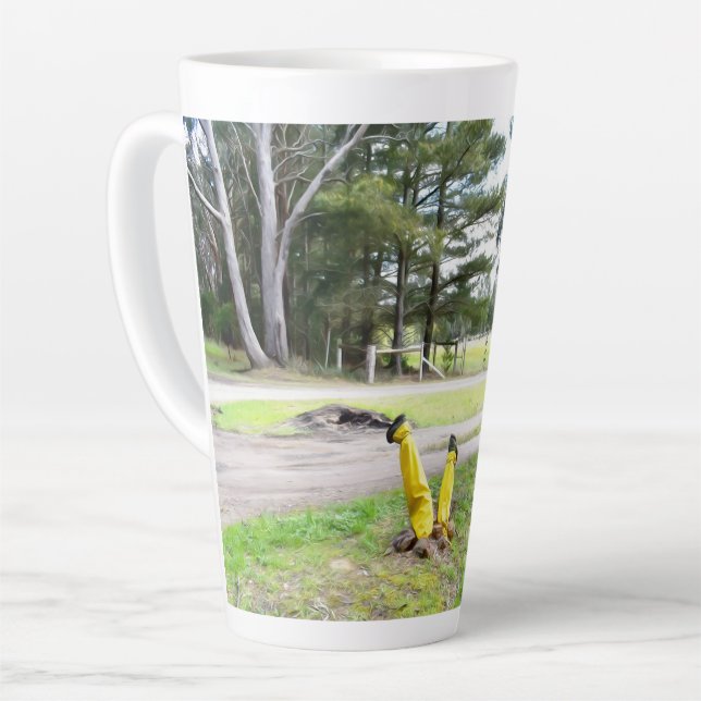 Caneca De Café Latte Perdido no Jardim de novo (Ângulo esquerdo)