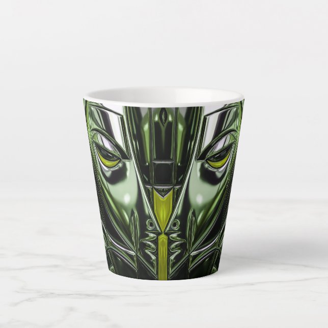 Caneca De Café Latte Perfil de Aço Verdejante   (Frente)