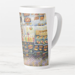 Caneca De Café Latte Perigosamente Perto De Diversão