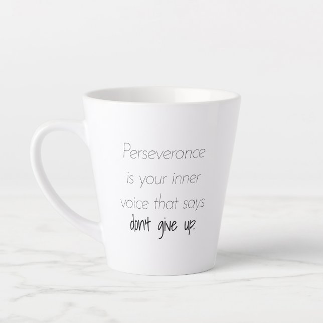 Caneca De Café Latte Perseverança Latte Mug (Esquerda)