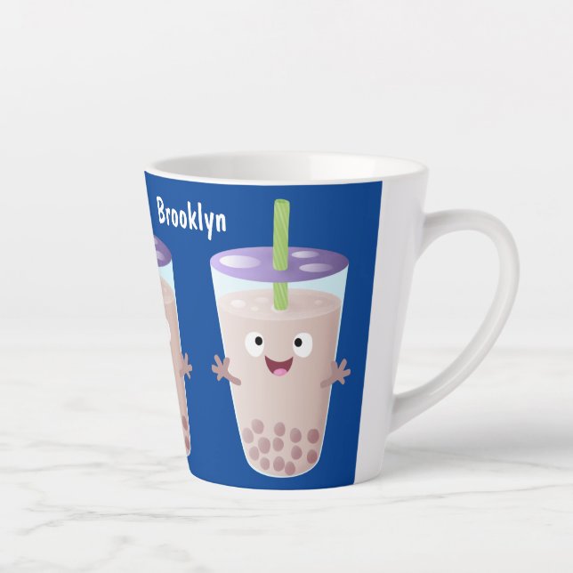 Caneca De Café Latte Personagem de desenho animado de bobina de chá de  (Direita)