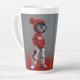 Caneca De Café Latte Personagens de desenho animado