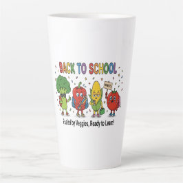 Caneca De Café Latte Personagens de Legumes Fofos e Divertidos para Vol