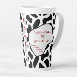 Caneca De Café Latte Personalização Moderna da Família de Pais Mãe Pers