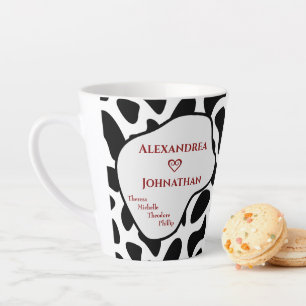 Caneca De Café Latte Personalização Moderna da Família de Pais Mãe Pers