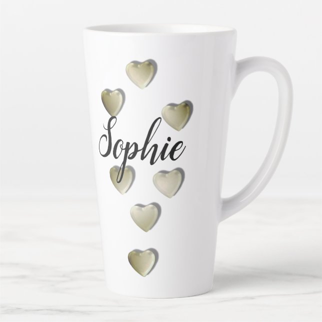 Caneca de Café Latte Personalizada Com Nome (Direita)