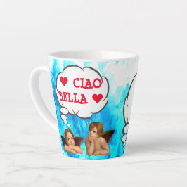 Caneca De Café Latte Personalizado: CIAO BELLA: