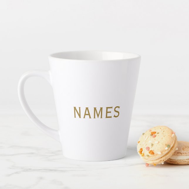 Caneca De Café Latte Personalizado Com Sobrenome ou Apelido Neles (In Situ)
