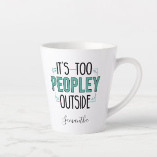 Caneca De Café Latte Personalizado Para Pessoas Fora Da Gag Introduvert