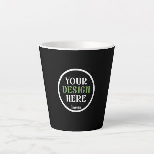 Caneca De Café Latte personalizado, único, elegante e minimalista