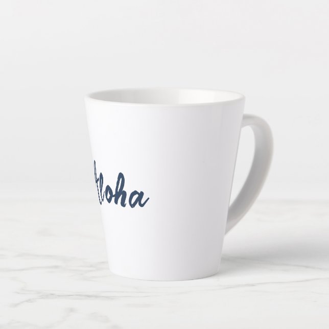 Caneca De Café Latte Personalizar ou personalizar (Ângulo direito)