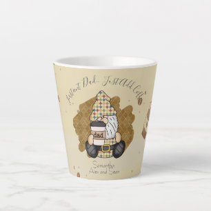 Caneca De Café Latte Personalizar para Pai de Lover de Café Vintage