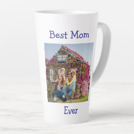 Caneca De Café Latte Personalize a melhor mãe de todos os tempos