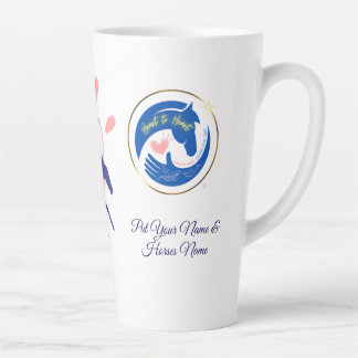 Caneca De Café Latte Personalize Coração a Coração, Alma a Alma Cura