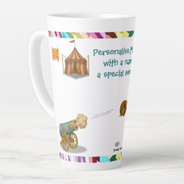 Caneca De Café Latte Personalize: Hannibal a Bola de Canhão