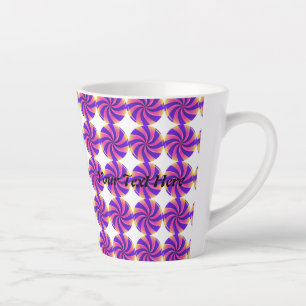 Caneca De Café Latte Personalize Seu Texto Aqui Nome do Texto Imagem de