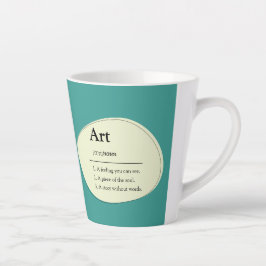 Caneca De Café Latte Personalized Art Dictionary Style Coffee Mug