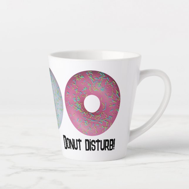 Caneca De Café Latte Perturbação da rosquinha! (Direita)
