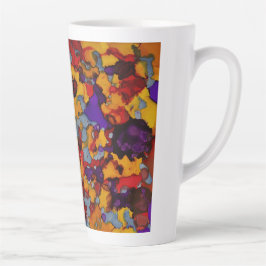 Caneca De Café Latte Pesadelo de Confetes