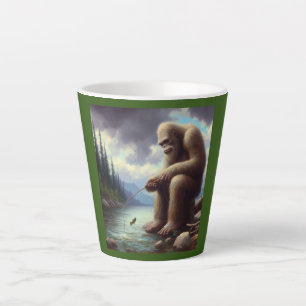 Caneca De Café Latte Pesca com Pé-Grande