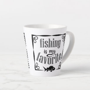Caneca De Café Latte Pesca é minha citação favorita