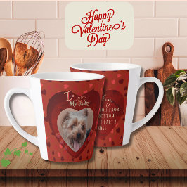 Caneca De Café Latte Pet Photo Red Keepsaet Personalizado