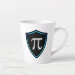 Caneca De Café Latte Pi Irracional Shield Mathematics 14 Happy March Pi<br><div class="desc">Símbolo de Sorriso Matemático 14 Números de Marcha Feliz Pi. Camisetas do Dia Pi, Autocolantes do Dia Internacional da Matemática, camisetas Nacionais do Dia da Matemática, Roupas do Dia Nacional do Chapéu, Suabrisões do Dia Mundial do Sorriso, Mágicas do Dia Internacional do Beijinho, meias de Natal e aniversários. Caneca pequena...</div>