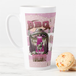 Caneca De Café Latte Piada de rapto de CHURRASCO alienígena