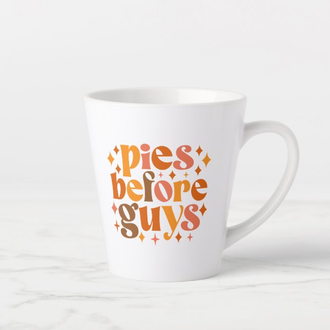 Caneca De Café Latte Pies Antes do Cara (Direita)