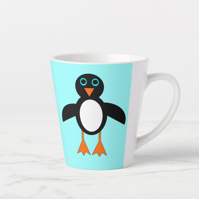 Caneca De Café Latte Pinguim Cujo (Direita)